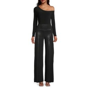 Norma Kamali Black Wide-Leg pants